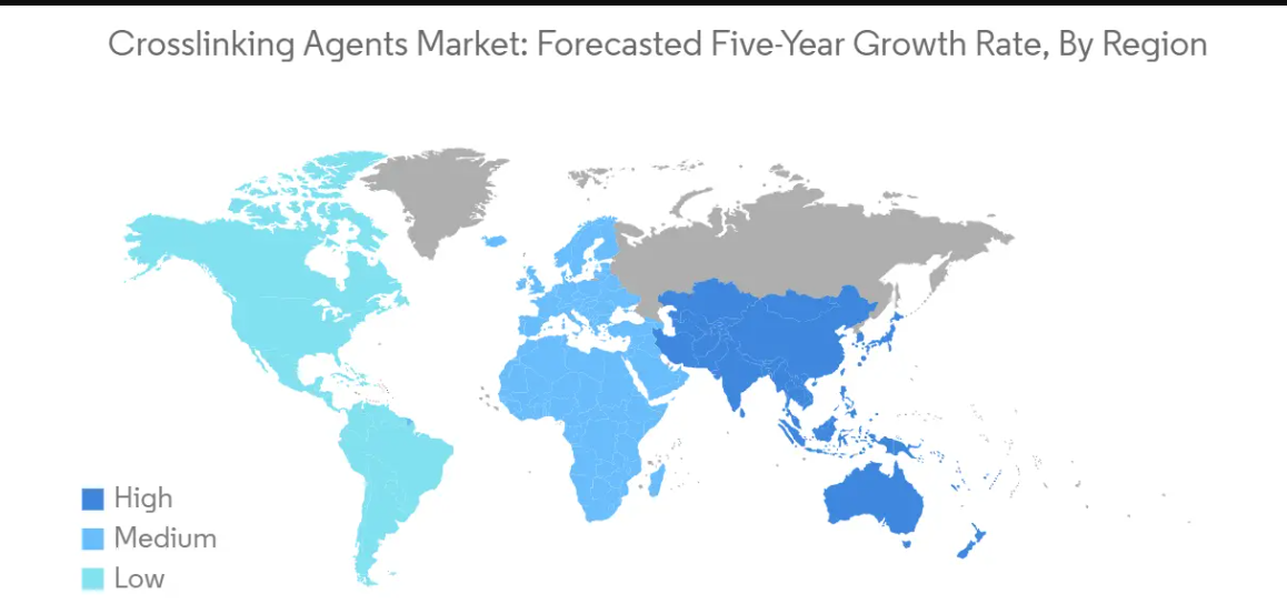 Market Analysis of Crosslinking Agents Market: Forecasted Growth Rate by Region